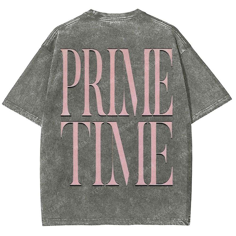 DEION SANDERS Vintage Tee Unisex-Adult Oversized Washed Cotton T-Shirt