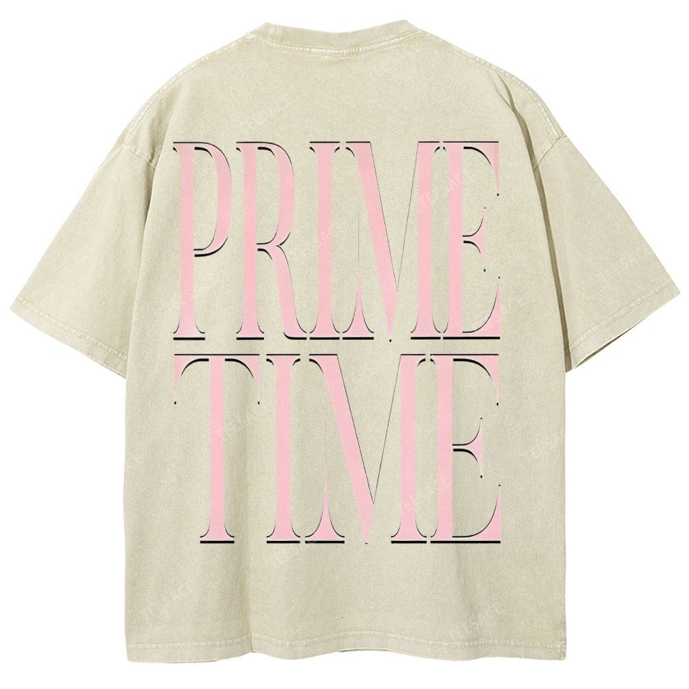 DEION SANDERS Vintage Tee Unisex-Adult Oversized Washed Cotton T-Shirt