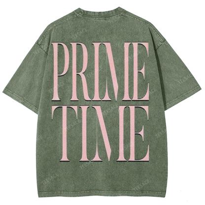 DEION SANDERS Vintage Tee Unisex-Adult Oversized Washed Cotton T-Shirt