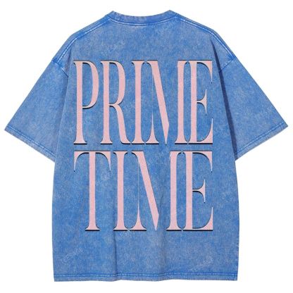 DEION SANDERS Vintage Tee Unisex-Adult Oversized Washed Cotton T-Shirt