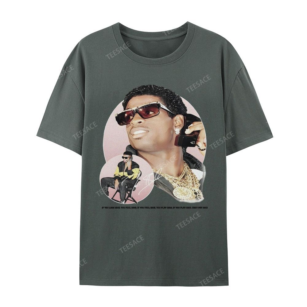DEION SANDERS Vintage Tee Unisex-Adult Oversized Cotton T-Shirt