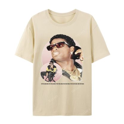 DEION SANDERS Vintage Tee Unisex-Adult Oversized Cotton T-Shirt