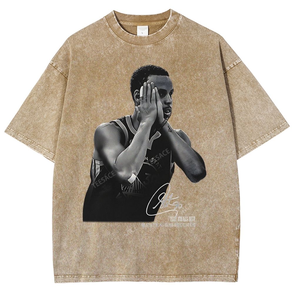 STEPHEN CURRY Tee Unisex-Adult Oversized Washed Cotton T-Shirt 
