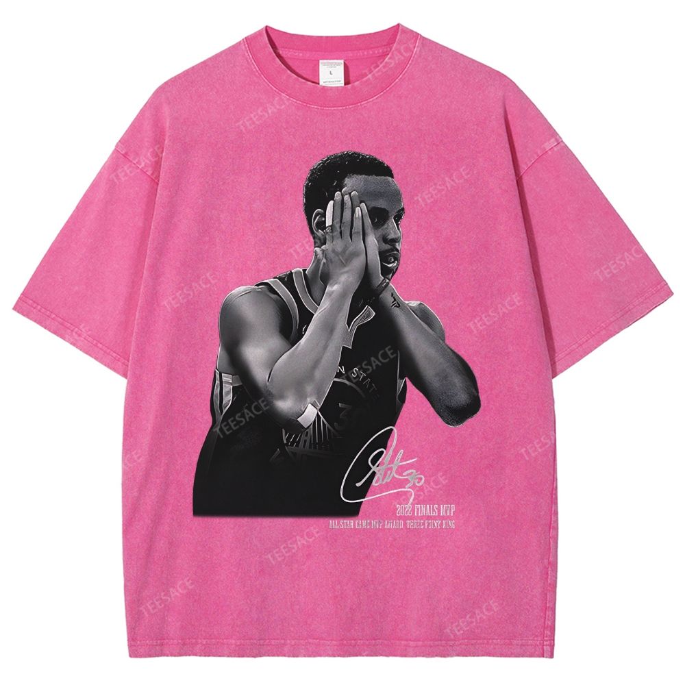 STEPHEN CURRY Tee Unisex-Adult Oversized Washed Cotton T-Shirt 
