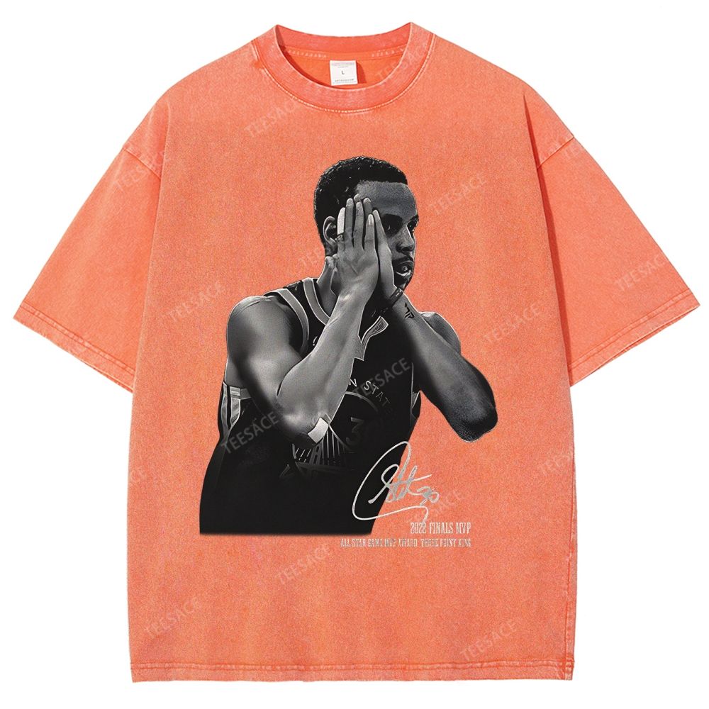 STEPHEN CURRY Tee Unisex-Adult Oversized Washed Cotton T-Shirt 