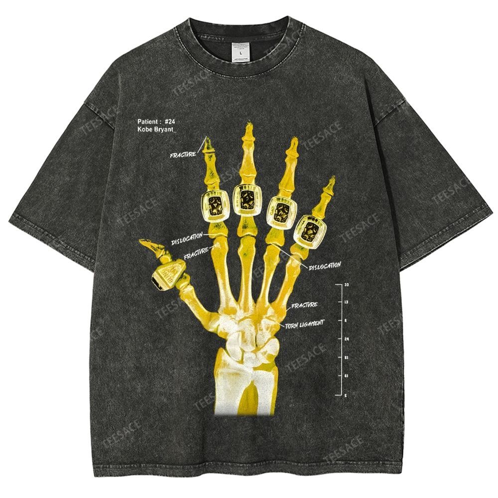Kobe Tee Unisex Fit Washed T-Shirt X Line