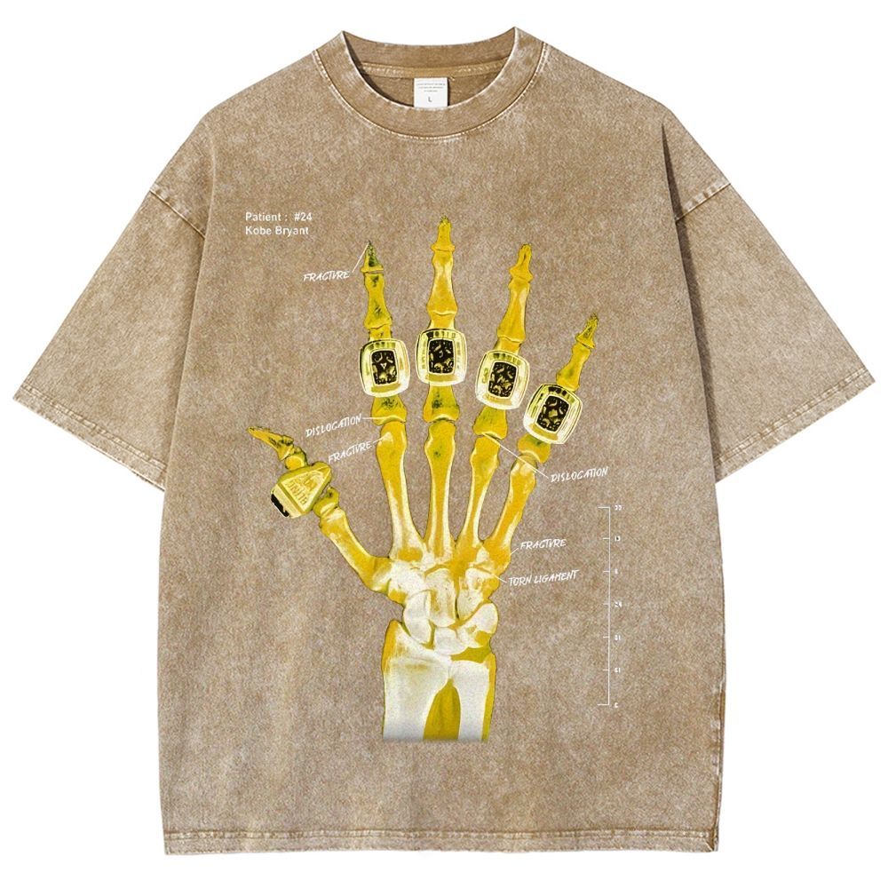 Kobe Tee Unisex Fit Washed T-Shirt X Line