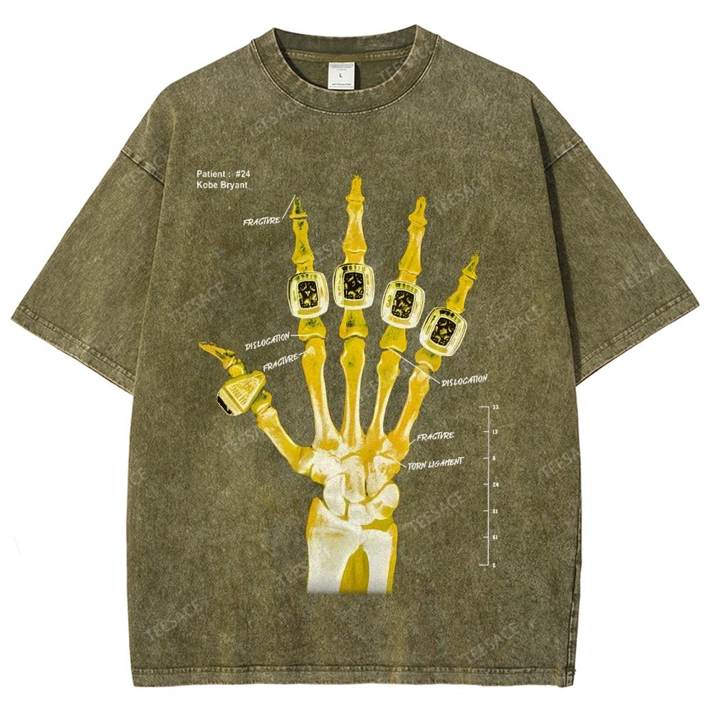 Kobe Tee Unisex Fit Washed T-Shirt X Line