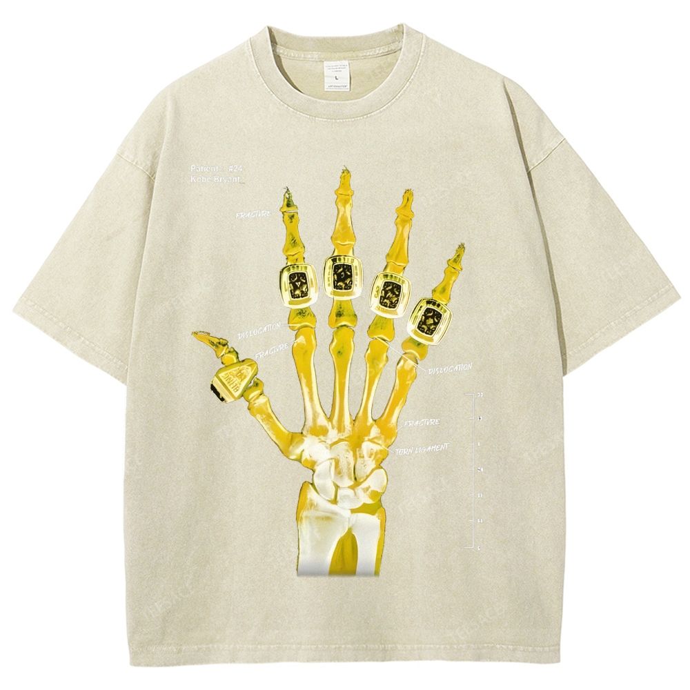 Kobe Tee Unisex Fit Washed T-Shirt X Line