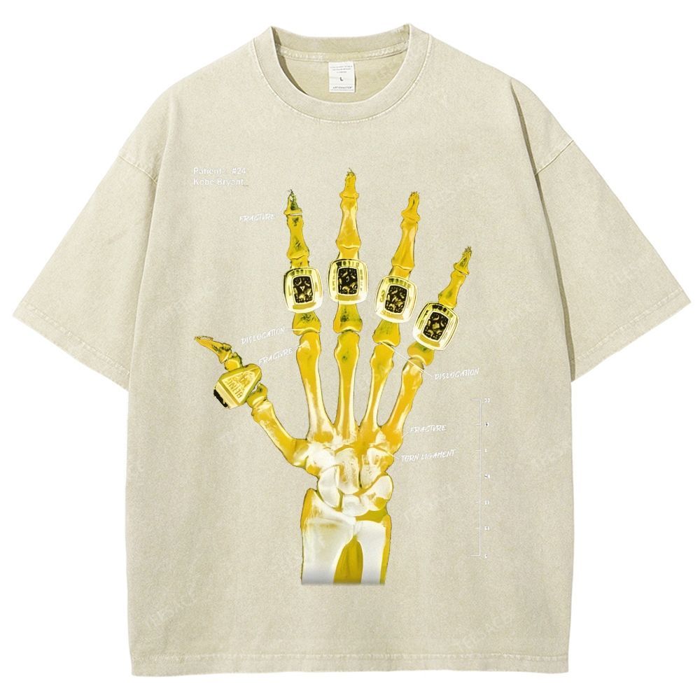 Kobe Tee Unisex Fit Washed T-Shirt X Line