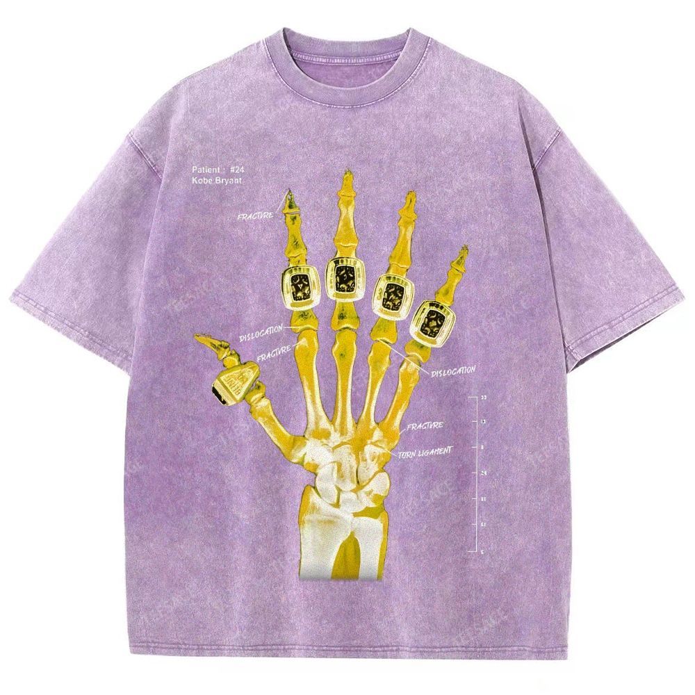 Kobe Tee Unisex Fit Washed T-Shirt X Line