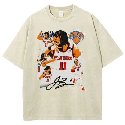 Unisex-Adult Ultra Cotton Washed T-Shirt Graphic JALEN BRUNSON V2 TEE