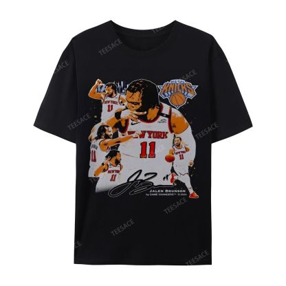 Unisex-Adult Ultra Cotton Washed T-Shirt Graphic JALEN BRUNSON V2 TEE