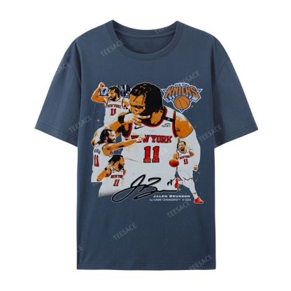 Unisex-Adult Ultra Cotton Washed T-Shirt Graphic JALEN BRUNSON V2 TEE
