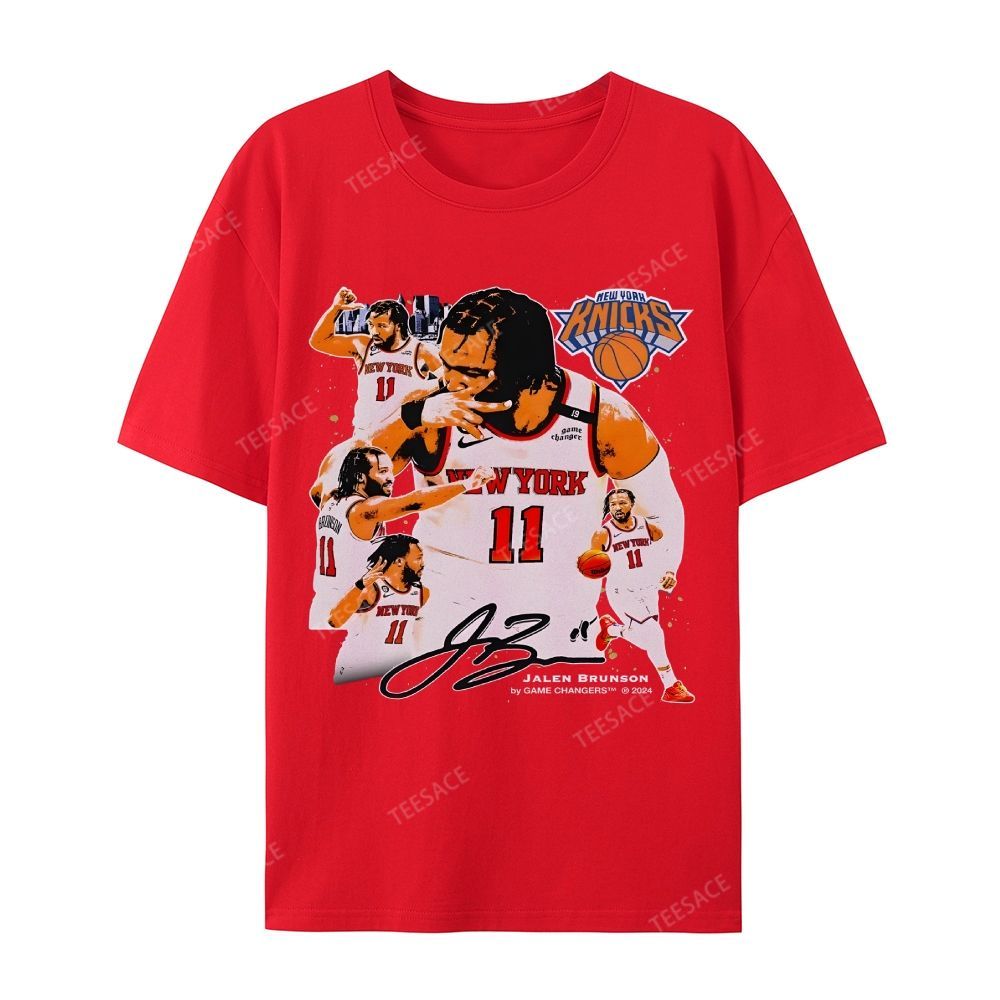 Unisex-Adult Ultra Cotton Washed T-Shirt Graphic JALEN BRUNSON V2 TEE