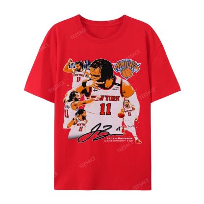 Unisex-Adult Ultra Cotton Washed T-Shirt Graphic JALEN BRUNSON V2 TEE