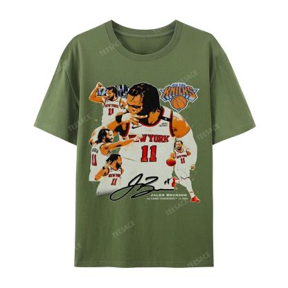 Unisex-Adult Ultra Cotton Washed T-Shirt Graphic JALEN BRUNSON V2 TEE