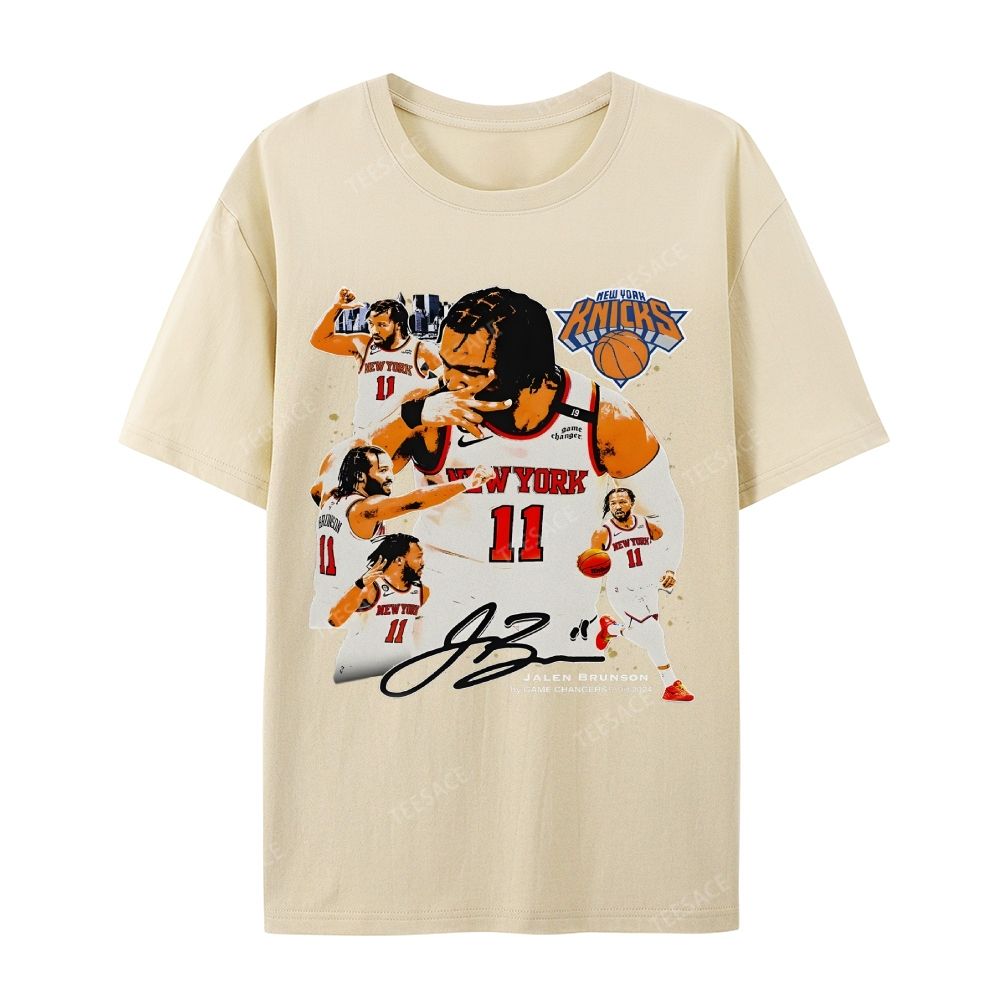 Unisex-Adult Ultra Cotton Washed T-Shirt Graphic JALEN BRUNSON V2 TEE