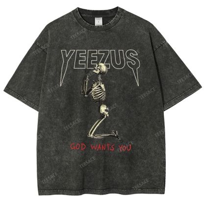 KANYE WEST  Soft-Washed Unisex Casual Vintage Tee