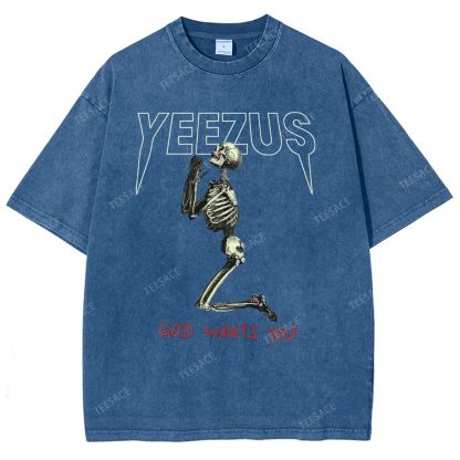 KANYE WEST  Soft-Washed Unisex Casual Vintage Tee