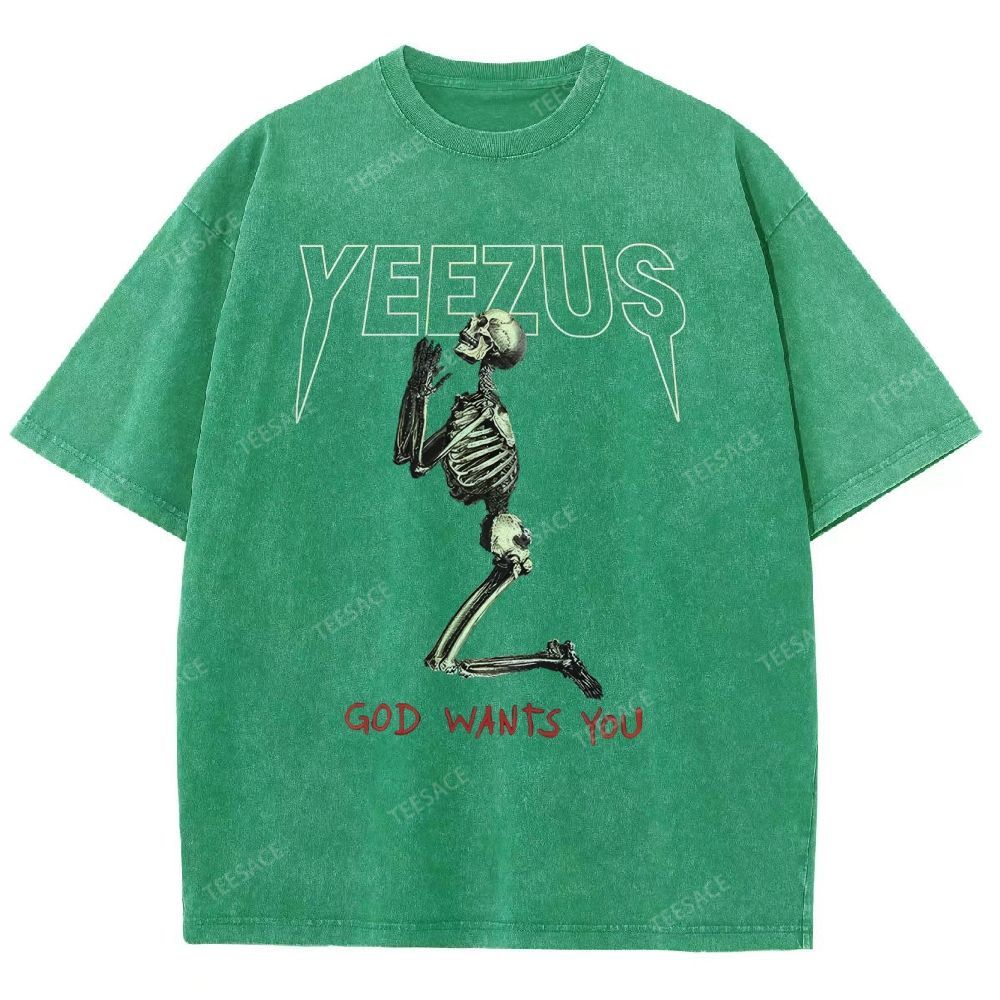 KANYE WEST  Soft-Washed Unisex Casual Vintage Tee