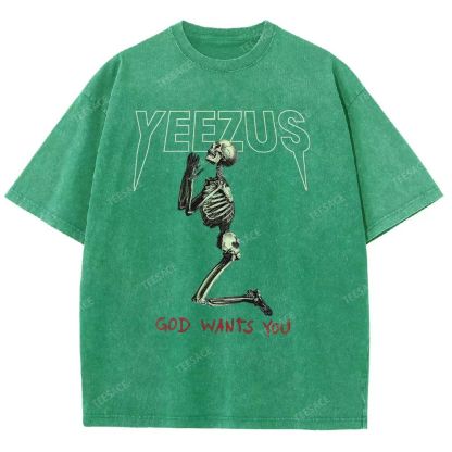 KANYE WEST  Soft-Washed Unisex Casual Vintage Tee