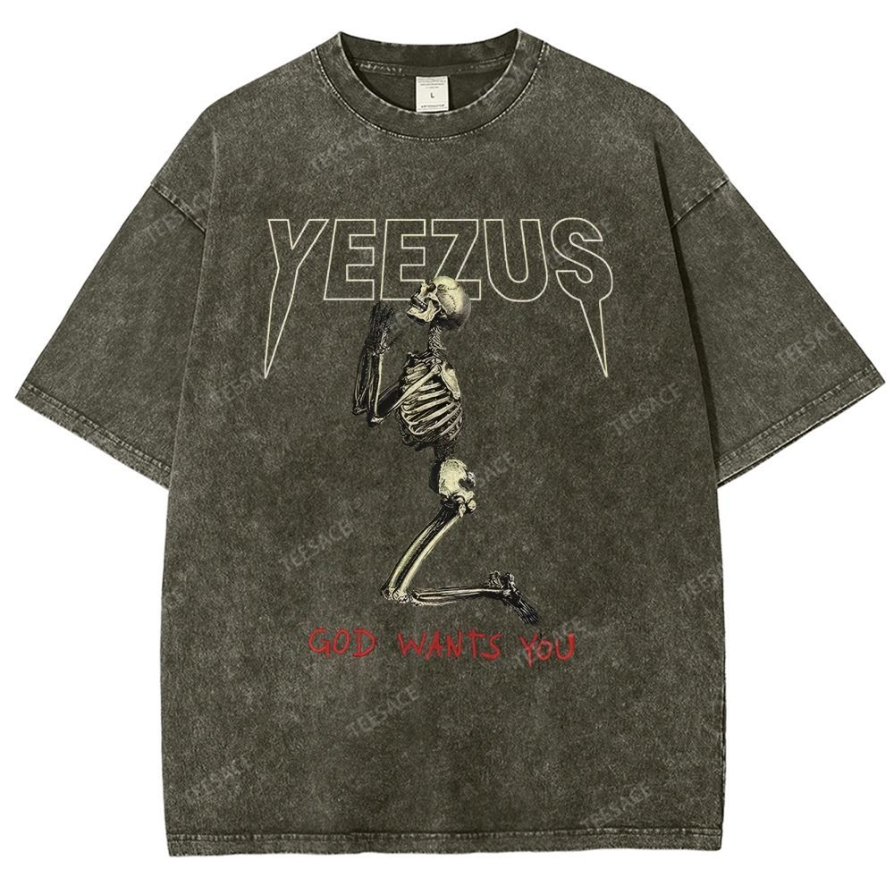 KANYE WEST  Soft-Washed Unisex Casual Vintage Tee