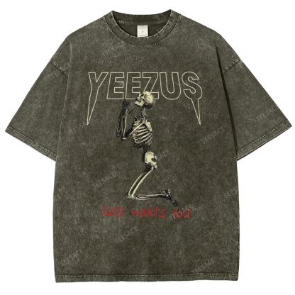KANYE WEST  Soft-Washed Unisex Casual Vintage Tee