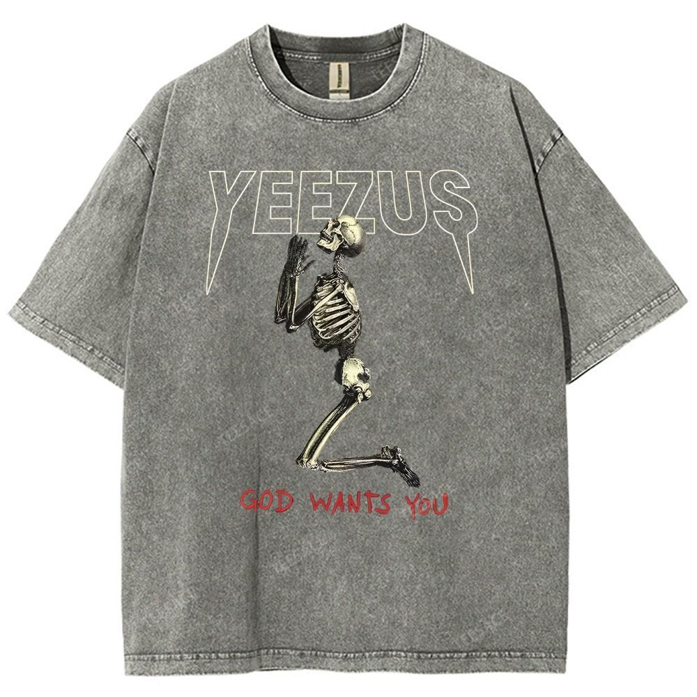 KANYE WEST  Soft-Washed Unisex Casual Vintage Tee