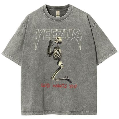 KANYE WEST  Soft-Washed Unisex Casual Vintage Tee