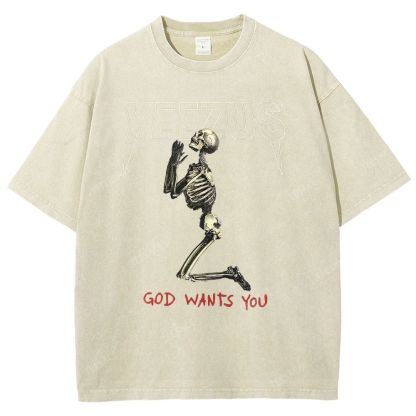 KANYE WEST  Soft-Washed Unisex Casual Vintage Tee