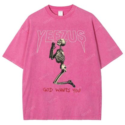 KANYE WEST  Soft-Washed Unisex Casual Vintage Tee