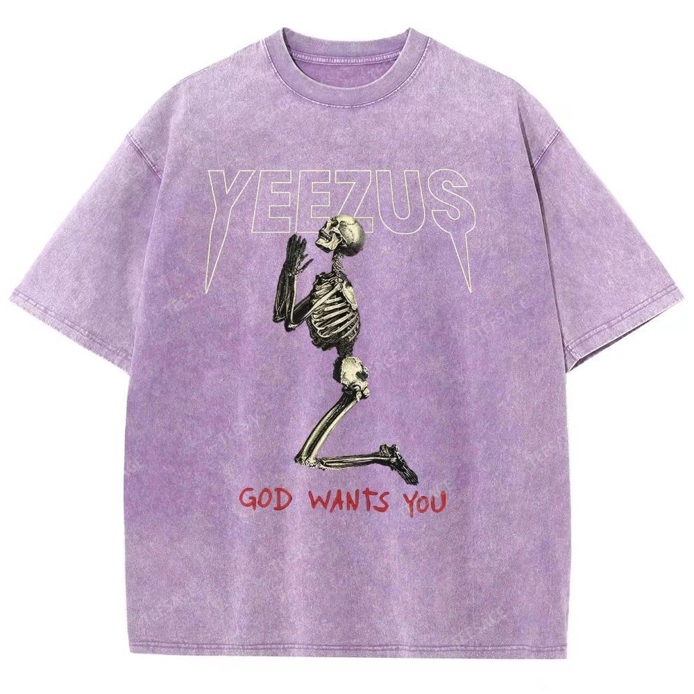 KANYE WEST  Soft-Washed Unisex Casual Vintage Tee