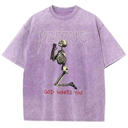 KANYE WEST  Soft-Washed Unisex Casual Vintage Tee