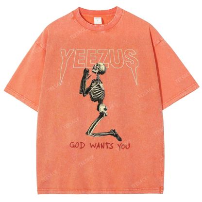KANYE WEST  Soft-Washed Unisex Casual Vintage Tee