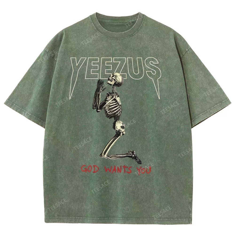 KANYE WEST  Soft-Washed Unisex Casual Vintage Tee