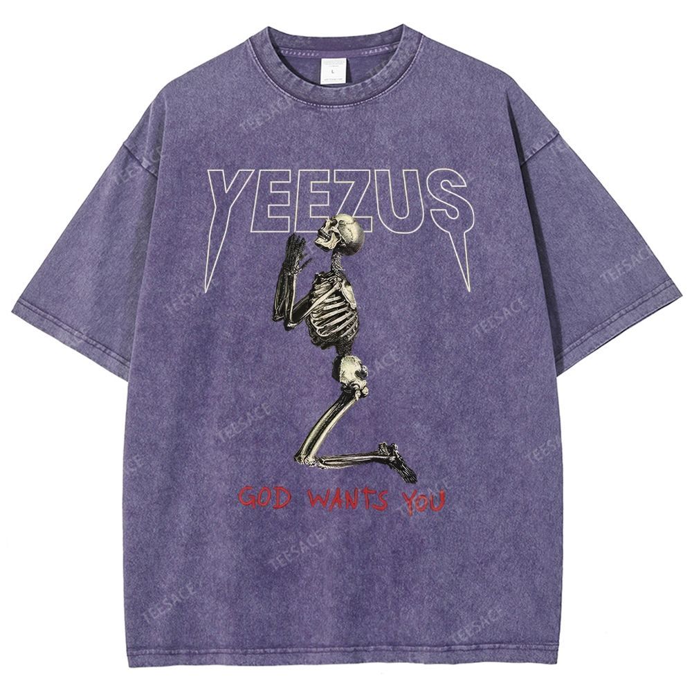 KANYE WEST  Soft-Washed Unisex Casual Vintage Tee
