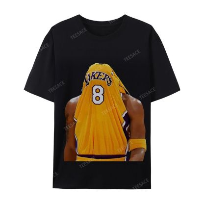 Kobe Bryant No. 8 Jersey Unisex Washed Cotton T-Shirt 
