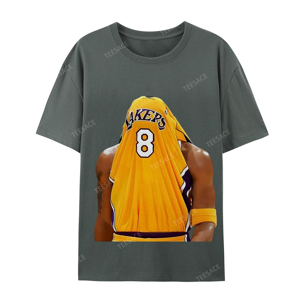 Kobe Bryant No. 8 Jersey Unisex Washed Cotton T-Shirt 