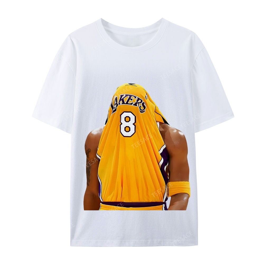 Kobe Bryant No. 8 Jersey Unisex Washed Cotton T-Shirt 