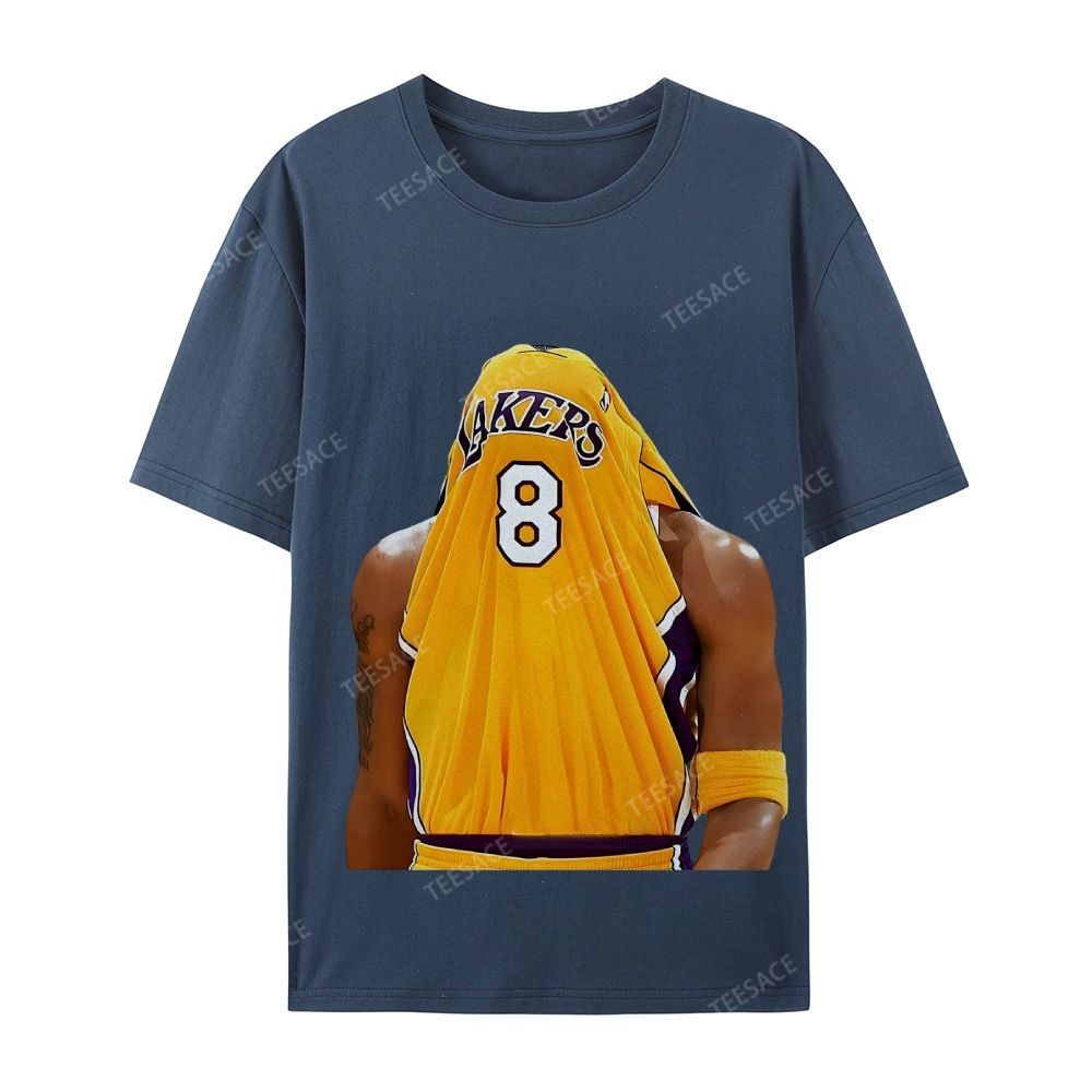 Kobe Bryant No. 8 Jersey Unisex Washed Cotton T-Shirt 