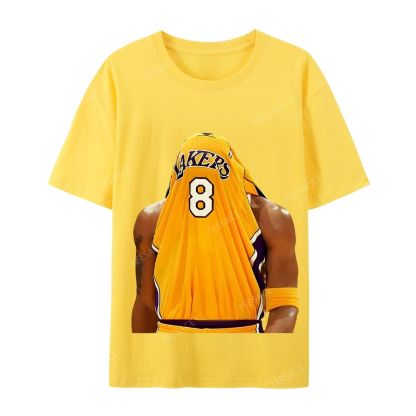 Kobe Bryant No. 8 Jersey Unisex Washed Cotton T-Shirt 