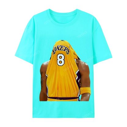 Kobe Bryant No. 8 Jersey Unisex Washed Cotton T-Shirt 