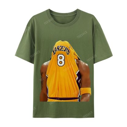 Kobe Bryant No. 8 Jersey Unisex Washed Cotton T-Shirt 