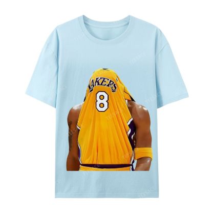 Kobe Bryant No. 8 Jersey Unisex Washed Cotton T-Shirt 