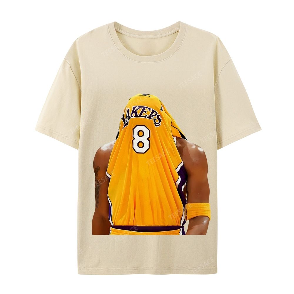 Kobe Bryant No. 8 Jersey Unisex Washed Cotton T-Shirt 
