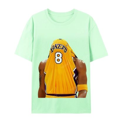 Kobe Bryant No. 8 Jersey Unisex Washed Cotton T-Shirt 