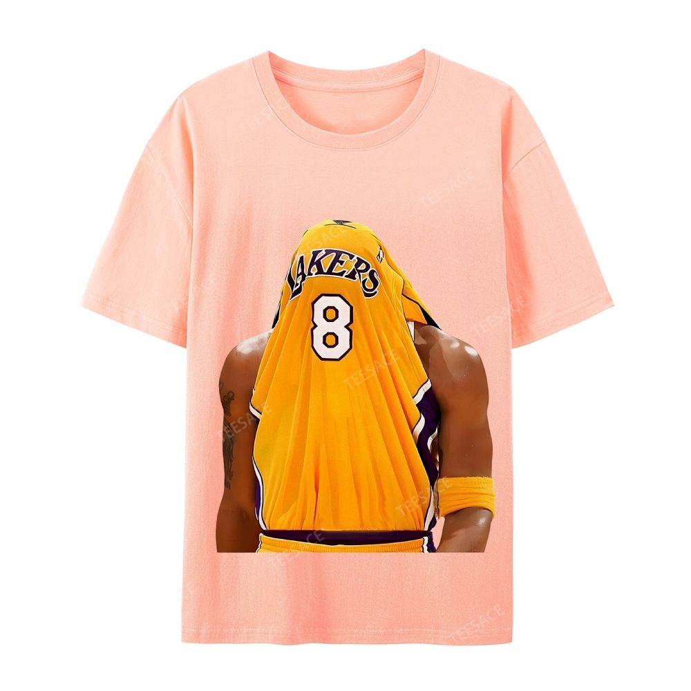 Kobe Bryant No. 8 Jersey Unisex Washed Cotton T-Shirt 