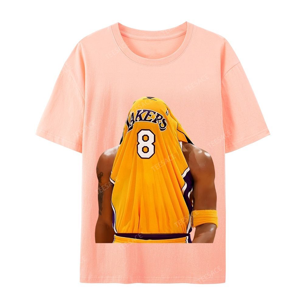 Kobe Bryant No. 8 Jersey Unisex Washed Cotton T-Shirt 