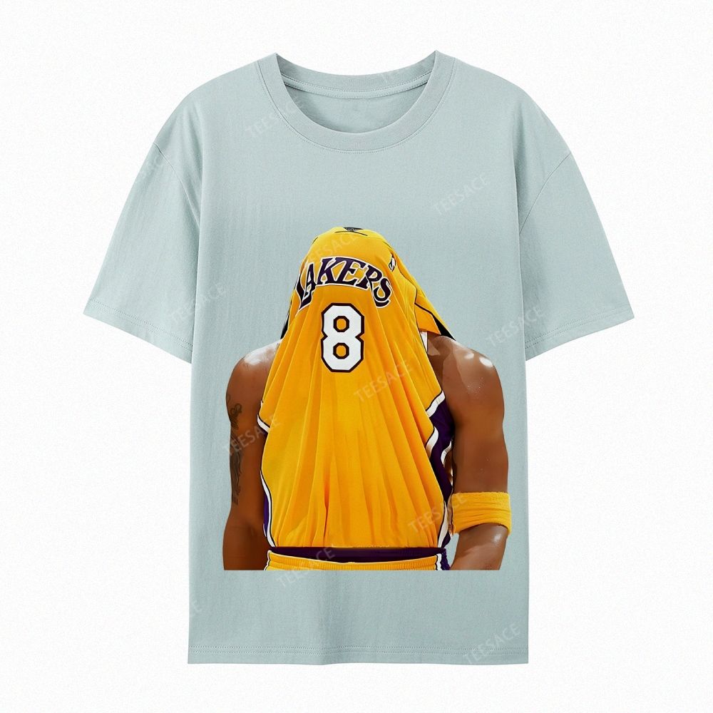 Kobe Bryant No. 8 Jersey Unisex Washed Cotton T-Shirt 